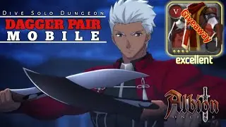 Albion online mobile - First time Dagger Pair on mobile Dive solo dungeon eps.34