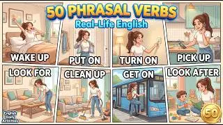 📚 50 Phrasal Verbs You Must Know! | Real-Life English for Beginners