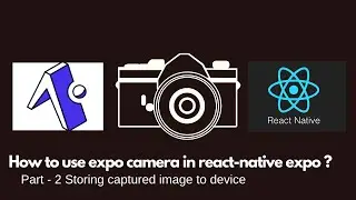Store camera captured image to internal storage in react native expo.