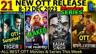 TIGER 3 OTT Release Date 8-12 DEC 2023 l Today  Release New OTT Movies Series @PrimeVideoIN