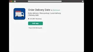 Order Delivery Date by Identixweb