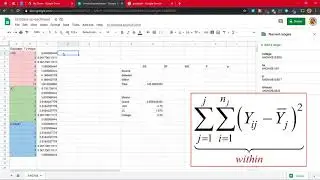 SOCY201-Using Google Sheets to Solve a Simple, Oneway ANOVA Problem