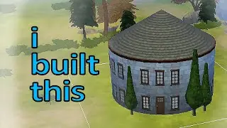 I Tried Building A Round House and It SUCKED - Building in The Sims 4 with the New Curved Walls