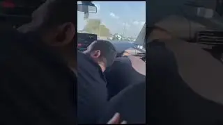 Перестрелка между Палестинскими силовиками и террористами израиля посреди трассы у Аскалан (Ашкелон)