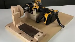 IDEA BRILLANTE PARA HACER UNA MÁQUINA CASERA - TRUCO PARA TU TALADRO FACIL