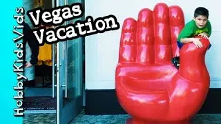 Vegas Vacation 2015! Lightning Storm + Pirate Ship, Monorail Ride Fun by HobbyKidsVids