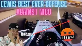 Lewis Hamilton best ever defense against Nico Rosberg #f1 #lewishamilton #formula1 #nicorosberg