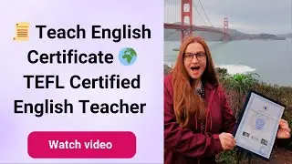 Teach English Certificate — TEFL Certified English Teacher