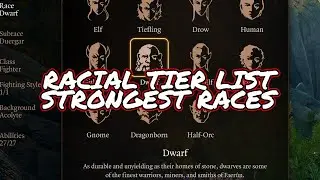 RACE TIER LIST | STRONGEST RACES IN BALDUR'S GATE 3 | (I am not a racist.)