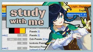 STUDY LANGUAGES WITH ME | 2 Hours w/ Breaks | German Sentence Mining from Genshin Impact + Anki