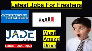 #53 One Direct Test Hiring || American express, Jade Global off campus Hiring || 5-7 LPA