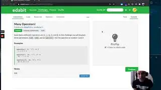 Javascript Coding Challenge - Edabit - Operate