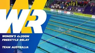 NEW WORLD RECORD: Women's 4x200 Freestyle Relay