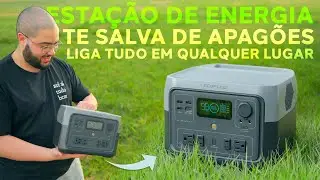Energia Elétrica em Qualquer Lugar! Não Passe Apuros em Apagões! Bateria Portátil Ecoflow River2 Max