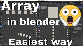 How to use array modifier in blender 2.9 Where is array modifier in blender 2.8 in 1 minute tutorial