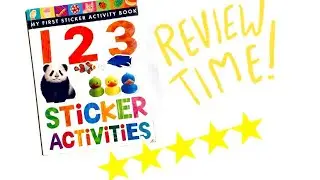 123 Sticker Activities - Educational Sticker Activity Book - Preschool Remote learning Count Numbers