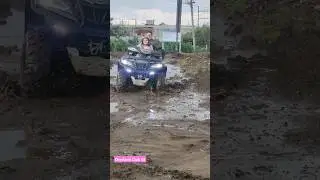 cfmoto 1000cc la bestia esta domada por mi pequeña hija. #atv #atvutv #cuatrimotos #canam #offroad