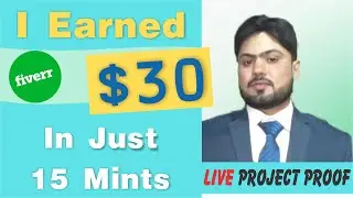 I Earned $30 in just 15 minutes | Live Work on fiverr | Graphic designing | CANVA | ASIF