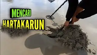 MENCARI EMAS DIPANTAI DENGAN DETECTOR