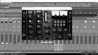 Acustica Audio Gold2 Demo on Kick - Snare - Bass - Rhythm Guitar [British Channel Strip]