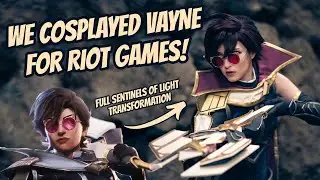 We Cosplayed Vayne for Riot Games!  Full Sentinels of Light Transformation & Walkthrough