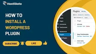 How to Install a WordPress Plugin | HostiGate