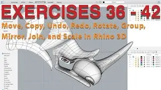 How to Move, Copy, Rotate, Group, Mirror, Join, and Scale in Rhino 3D