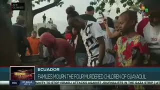 Ecuador, relatives of murdered children bid them farewell and demand justice