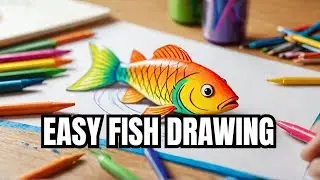 Drawing Fish | How to Draw a Fish Step by Step for Kids