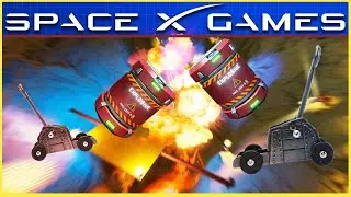 Batalha de Catapultas - Space X Games - Space Engineers