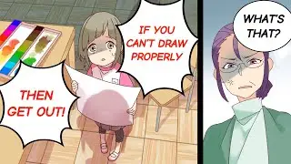 My art teacher rips up drawings that she doesn't like. I protected mine from her and... [Manga Dub]