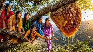 🍯 5 Sisters FOUND 30 FEET GIANT HONEYCOMB 😱 | MOVIE Style ADVENTURE