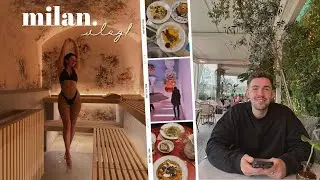 MILAN VLOG! Places To Eat, Things To Do & The QC Terme Spa! | Em & Brad