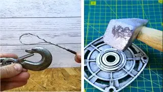 Master the art of weaving a metal cable into a loop + 6 unusual tricks. #repair #tools #ideas