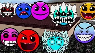 Reversed CUSTOM (Ver. 4) FIRE IN THE HOLE Geometry Dash Difficulty Faces in Minecraft PE