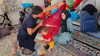 Khosrow's gift 🎁💝 and love for Nilofar for comfort / Nomadic life documentary