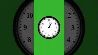 Greenscreen Clock ticking 