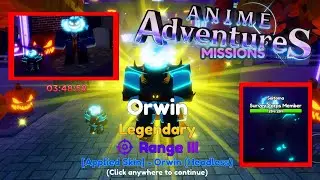 New LIMITED Mythic ORWIN HEADLESS SKIN Showcase Anime Adventures