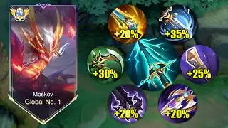 GLOBAL MOSKOV FULL ATTACK SPEED + SKY PIERCER IS SO BROKEN!!😱 (MUST TRY!) MOSKOV BEST BUILD 2026!