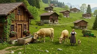 Switzerland Countryside life - Relaxing walk in the  most beautiful Swiss villages