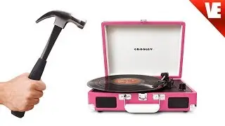 SMASHING A Crosley Record Player!!