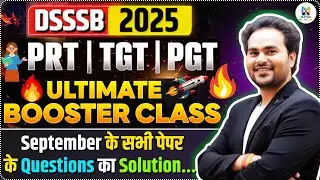 CLASS 83  : DSSSB MATHS PYQ by Jai | Important for PRT  TGT PGT Exams