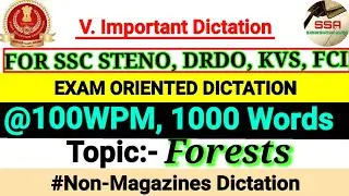 SSC STENOGRAPHER GRADE C SKILL 💯 MOCK TEST #100wpm 1000W, #sscskilltest #steno #generaldictation