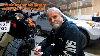 KTM 390 Adventure Rear Brake Pad Change