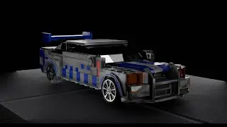 3d model in blender, lego, toyota/3d модель в блендере, лего, тойота.