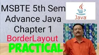 Layout Managers in java   Border Layout  - Program | Advance Java 5th sem | MSBTE