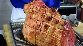 Chef Mark Holiday Cooking - Glazing a Ham