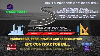 P-1 Step by step EPC Bill Stage Payment Statement /SPS | IPC Price Escalation for Construction bill