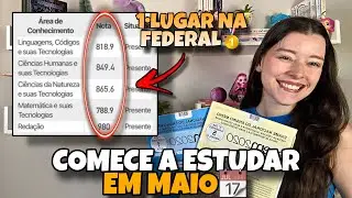 🥇COMO ESTUDAR PARA O ENEM 2026 EM MAIO SOZINHO E DO ZERO | Como Estudar Para o Enem em 6 Meses⏰!!!
