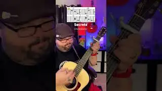 Secrets by OneRepublic Guitar Tutorial Lesson! 